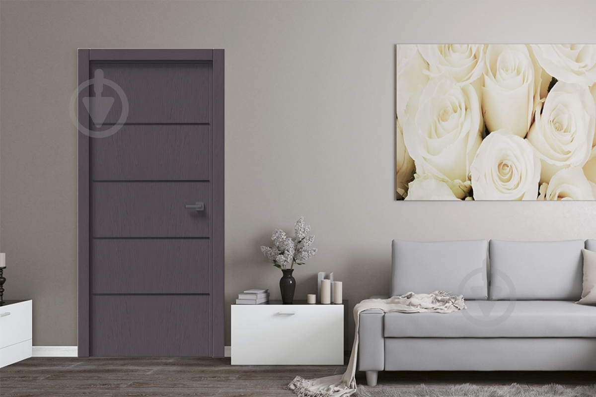 Дверное полотно IN WOOD ET-04 ПГ с молдингом и черной кромкой ПВХ 600 мм дуб шато графит - фото 2 Дверное полотно IN WOOD ET-04 ПГ с молдингом и черной кромкой ПВХ 600 мм дуб шато графит - фото 2