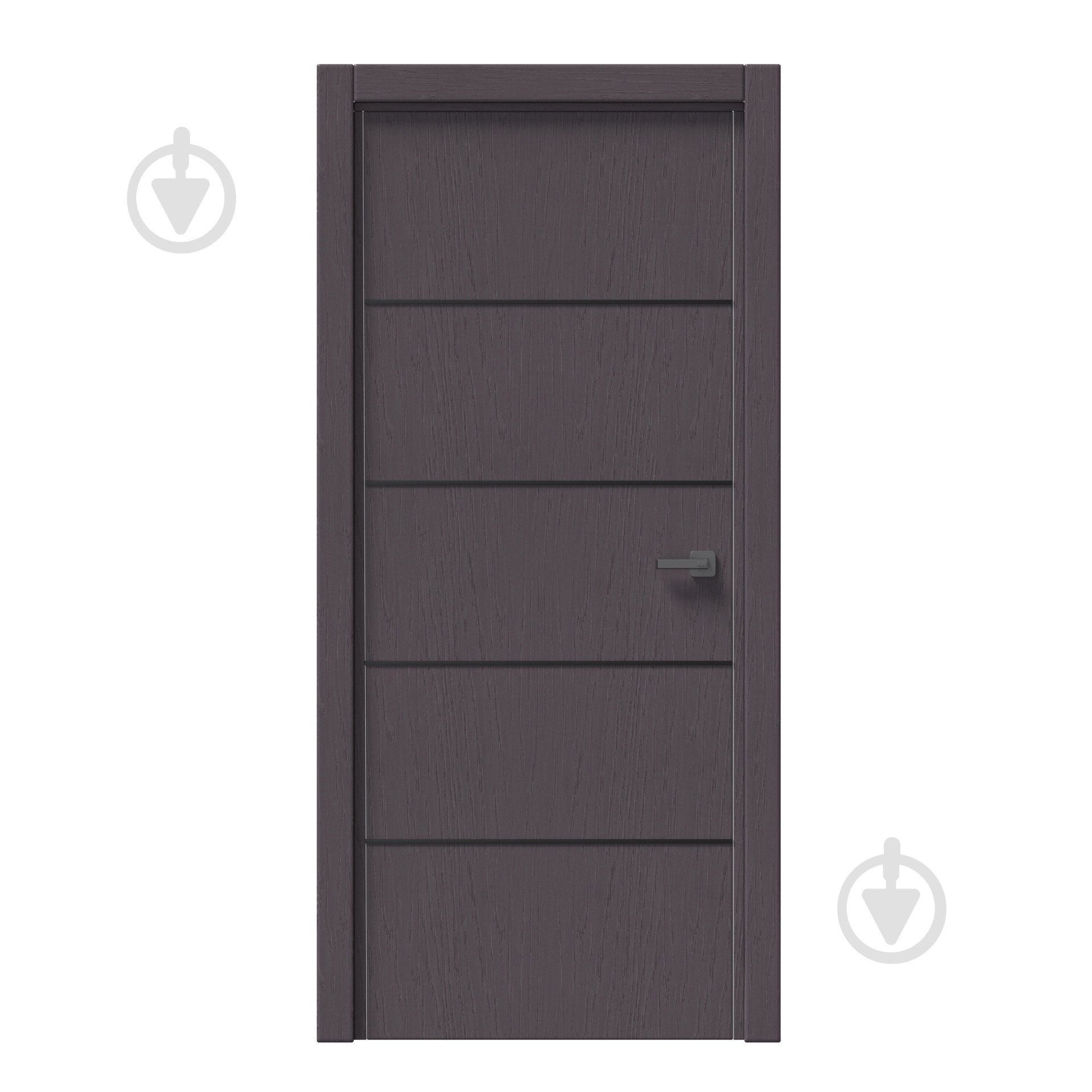 Дверное полотно IN WOOD ET-04 ПГ с молдингом и черной кромкой ПВХ 700 мм дуб шато графит - фото 1 Дверное полотно IN WOOD ET-04 ПГ с молдингом и черной кромкой ПВХ 700 мм дуб шато графит - фото 1