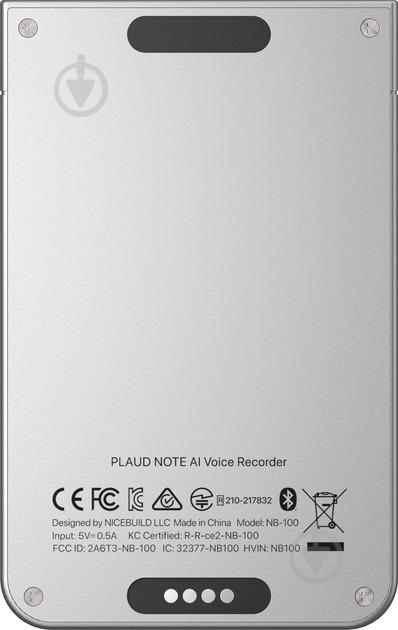 Диктофон Plaud.AI Note Silver (NB-100-SI) - фото 3