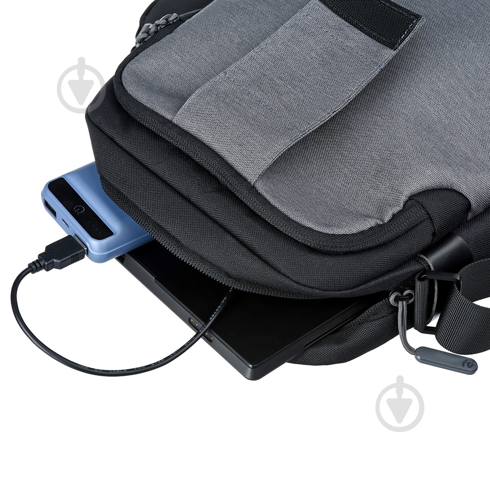 Сумка для ноутбука 2E SUPREME 10" grey (2E-TBT9180BK) - фото 9 Сумка для ноутбука 2E SUPREME 10" grey (2E-TBT9180BK) - фото 9