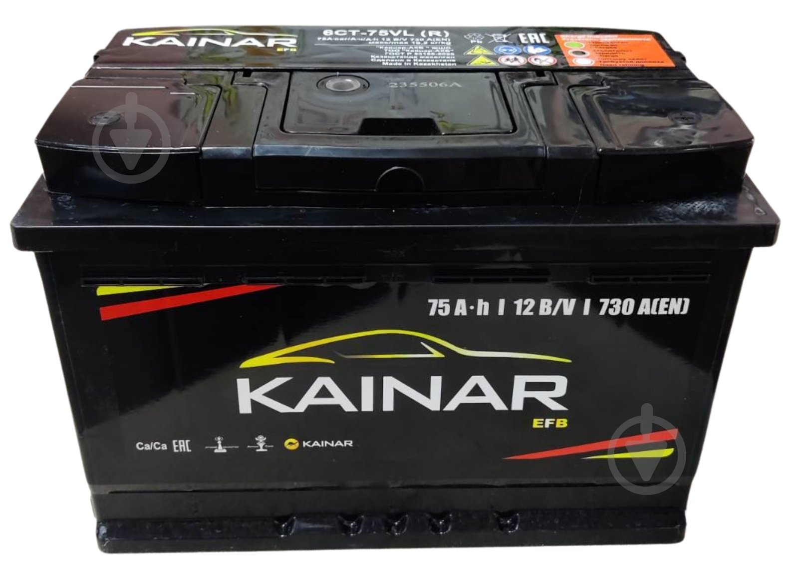 Аккумулятор автомобильный Kainar 75Ah 730A 12V «+» справа (СТ-00178646) - фото 1