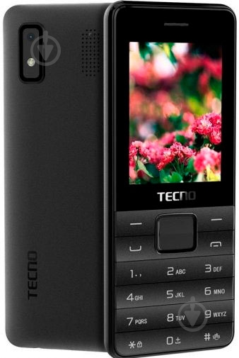 Мобильный телефон Tecno T372 Triple SIM black 4895180746833 - фото 1