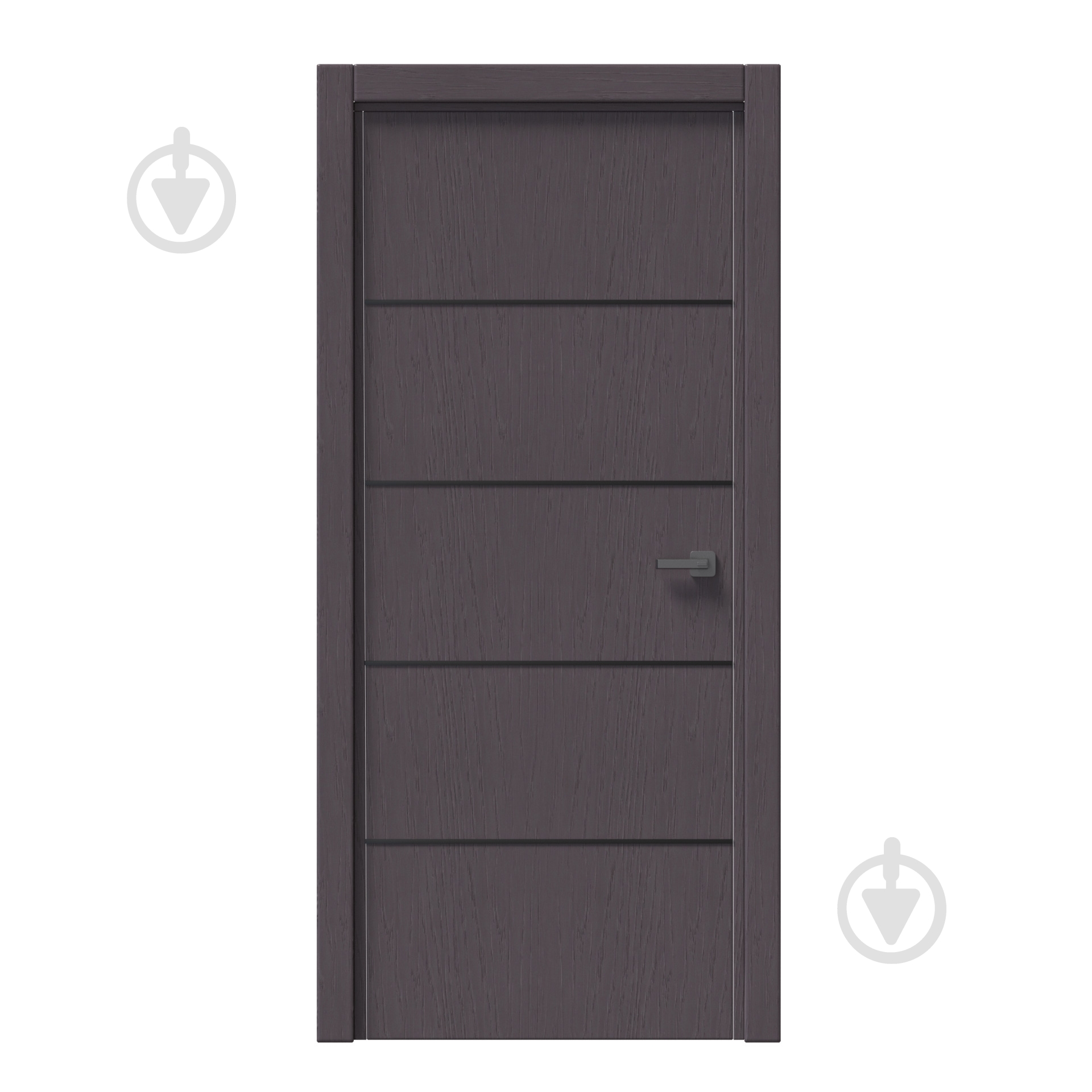 Дверное полотно IN WOOD ET-04 ПГ с молдингом и черной кромкой ПВХ 900 мм дуб шато графит - фото 1 Дверное полотно IN WOOD ET-04 ПГ с молдингом и черной кромкой ПВХ 900 мм дуб шато графит - фото 1