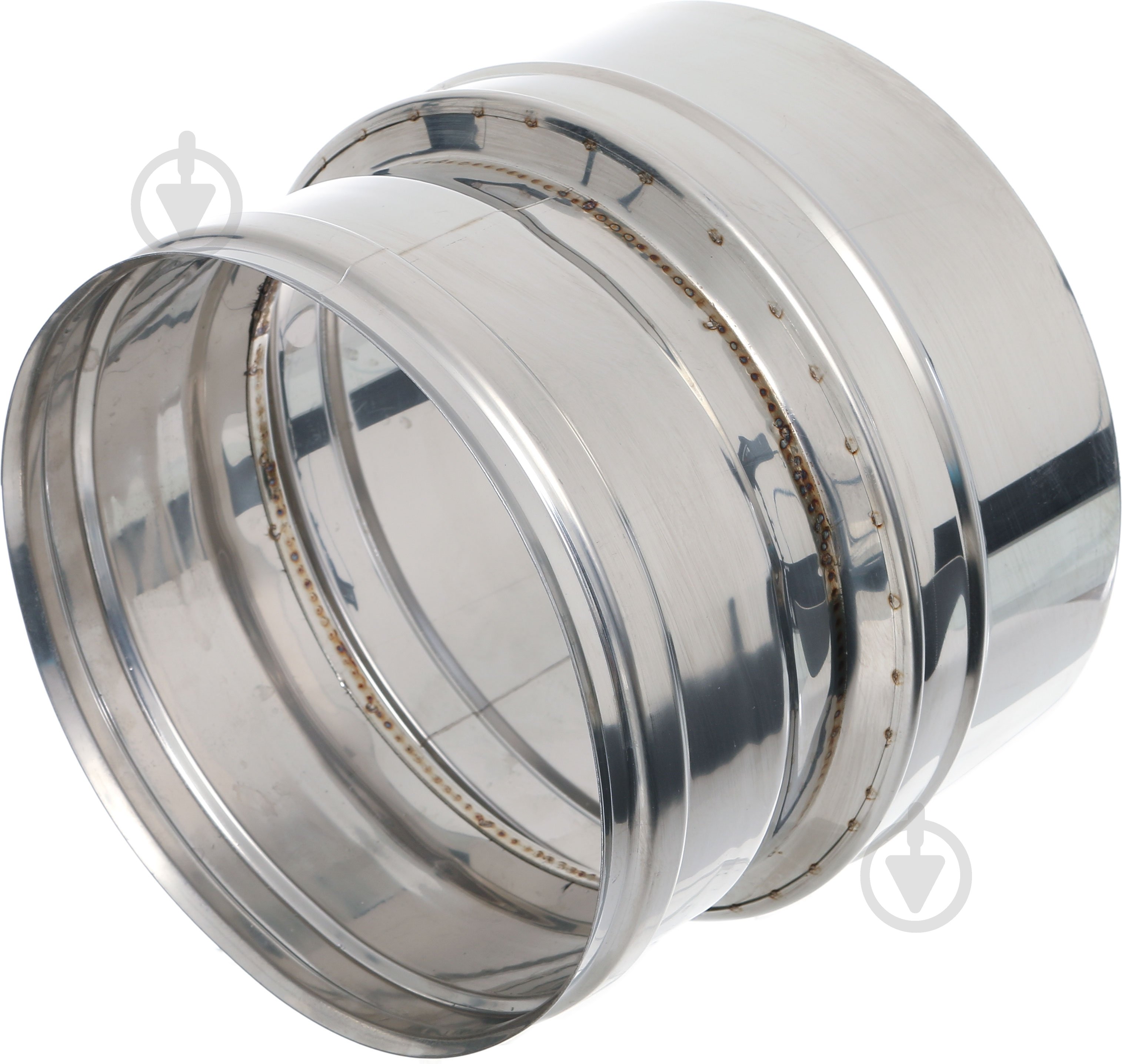 Переходник дымоходный 0,5 мм нерж Ф180+/200- мм Versia-Lux - фото 1