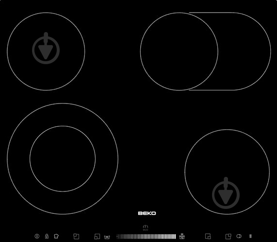 Варочная поверхность электрическая Beko HIC 64503 TX - фото 1 Варочная поверхность электрическая Beko HIC 64503 TX - фото 1