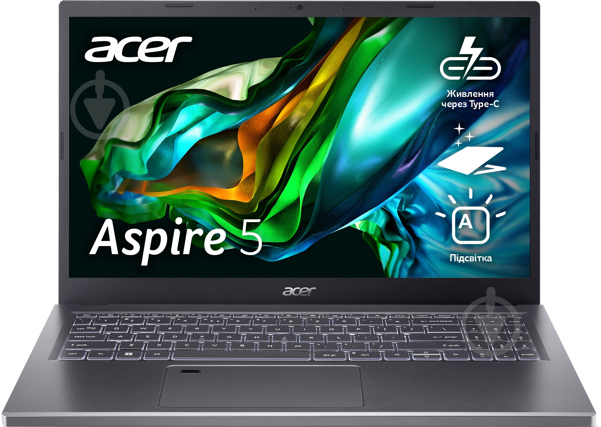 Ноутбук Acer Aspire 5 15 A515-48M 15,6" (NX.KJ9EU.00D) steel gray - фото 1
