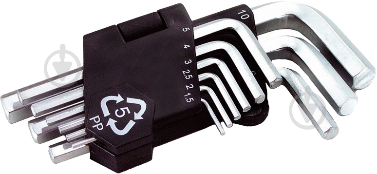 Набор ключей шестигранных MasterTool 75-0955 - фото 1