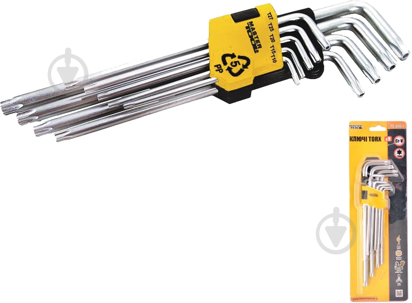 Набор ключей MasterTool TORX 75-0961 - фото 2