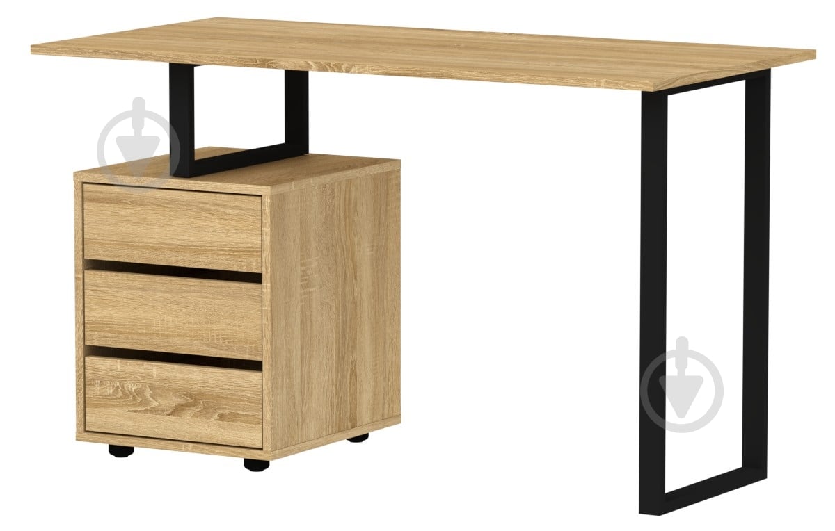 Стол письменный Лофт-2 дуб сонома - фото 1 Стол письменный Лофт-2 дуб сонома - фото 1