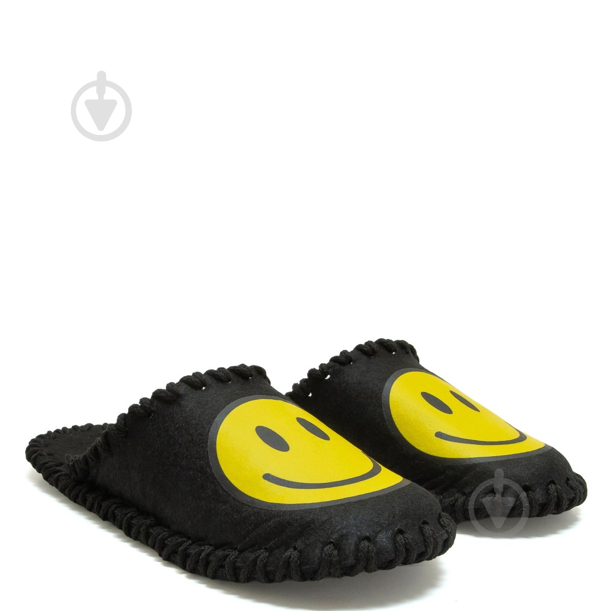 Тапки домашние Олдком Smile р.46/47 черный - фото 1 Тапки домашние Олдком Smile р.46/47 черный - фото 1