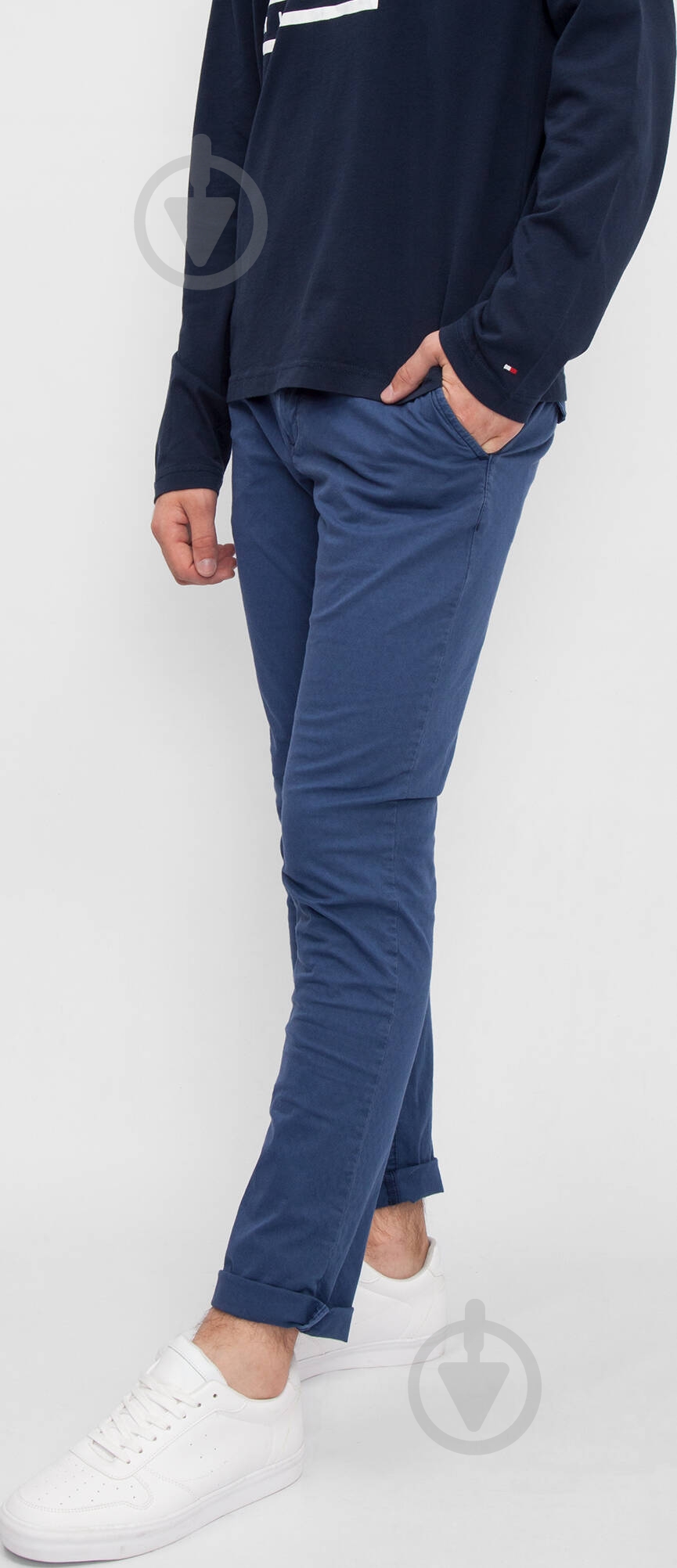 Брюки Tommy Hilfiger DENTON CHINO DIAM JACQ GMD MW0MW00729-485 32-34 синий - фото 2