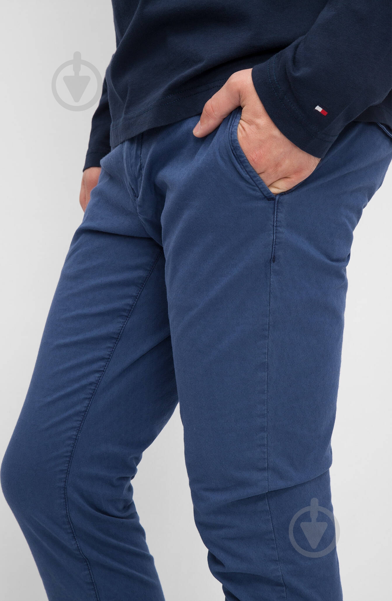 Брюки Tommy Hilfiger DENTON CHINO DIAM JACQ GMD MW0MW00729-485 32-34 синий - фото 5