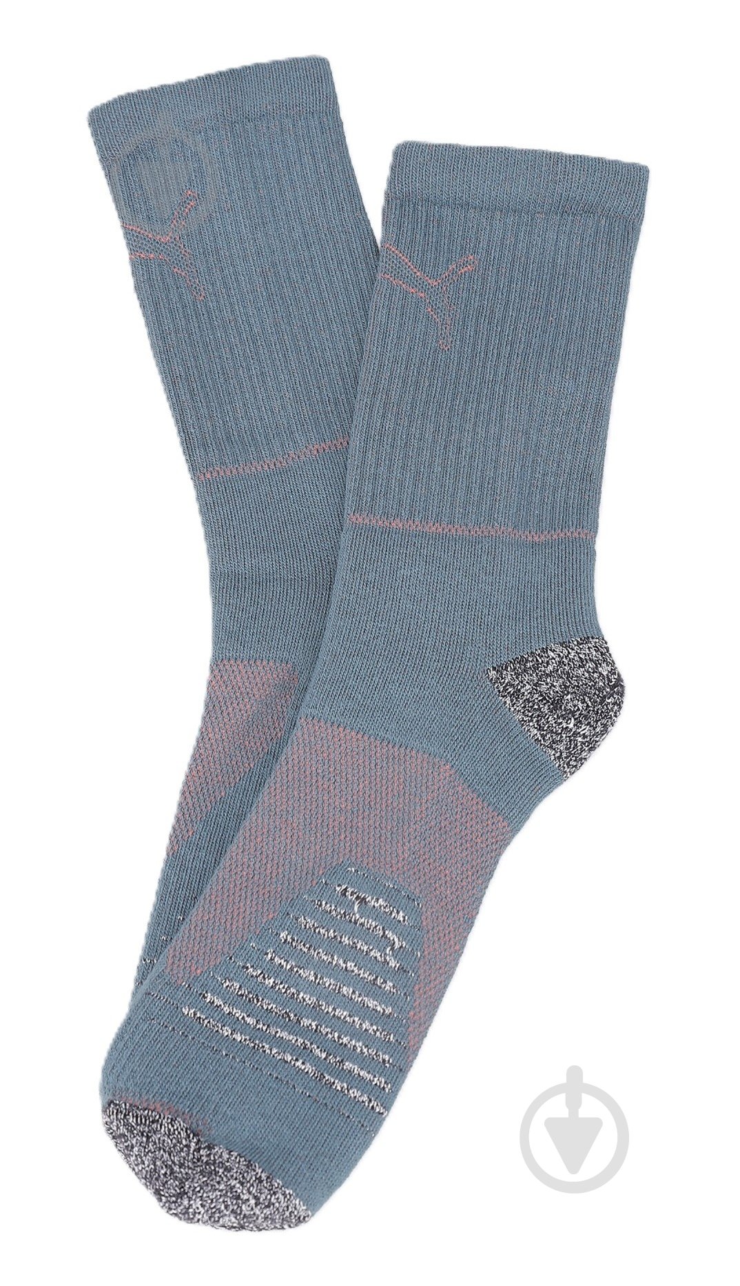 Гетри Puma FCSD Mesh Socks Promo Gray Skies-Neon Su 78048402 р.35-38 сірий - фото 1