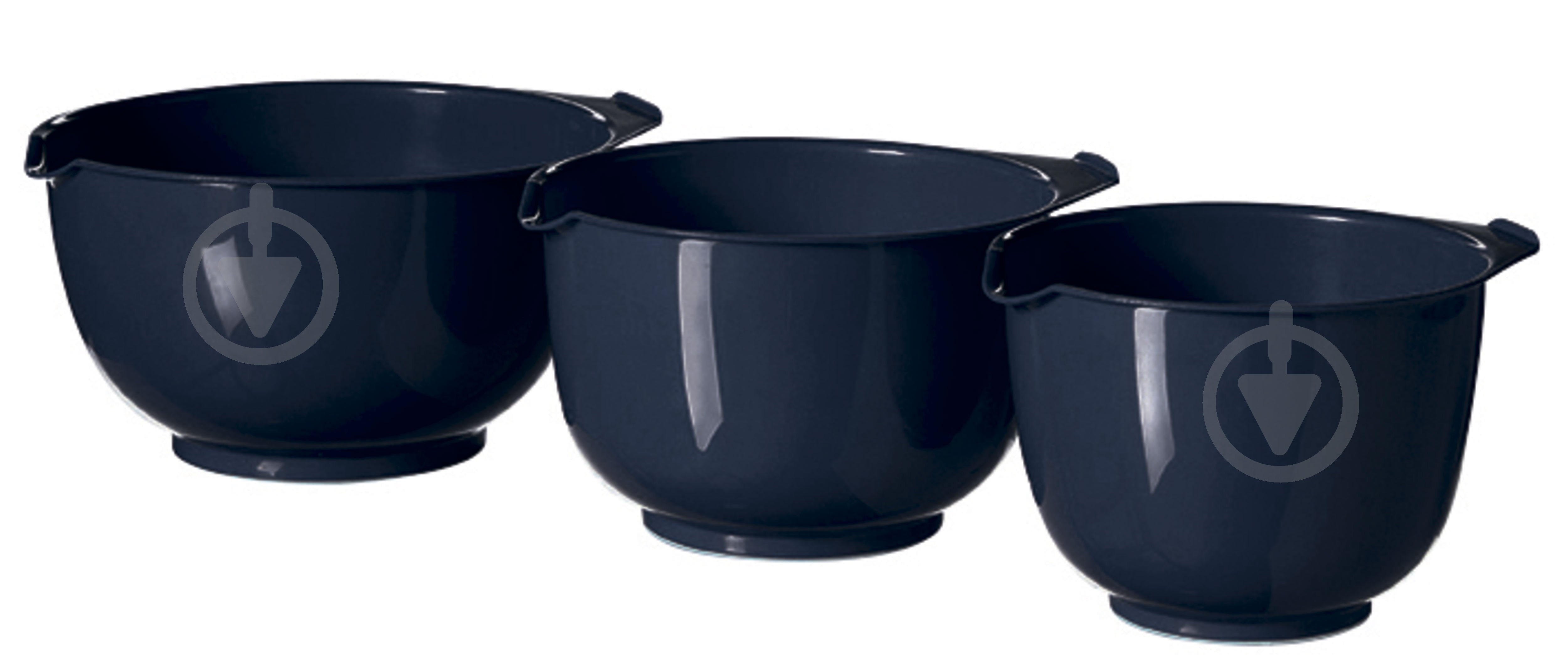 Набор мисок Curver 1,5л + 2л + 2,5л темно-синий - фото 1