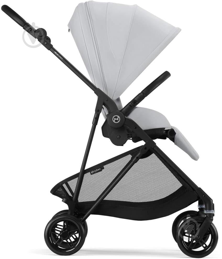 Коляска прогулянкова Cybex Melio Carbon Fog Grey (З Бампером) (525000043) - фото 2