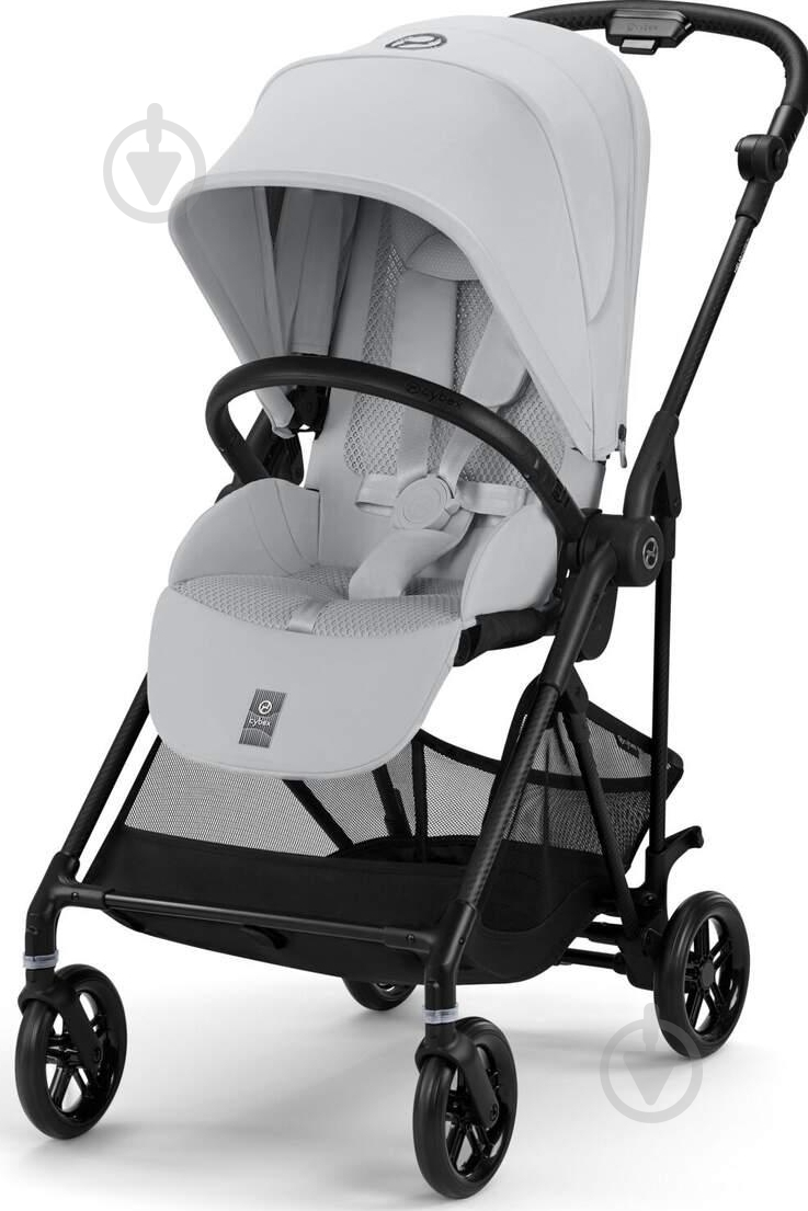 Коляска прогулянкова Cybex Melio Carbon Fog Grey (З Бампером) (525000043) - фото 1
