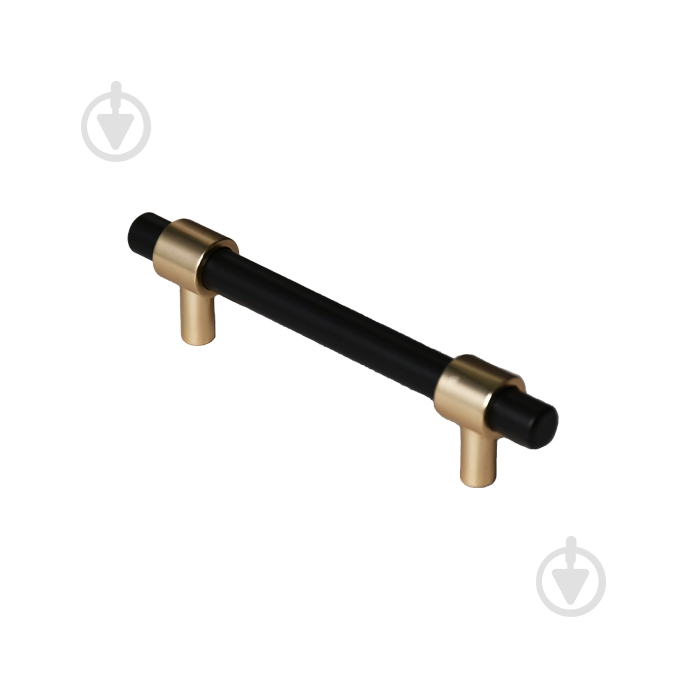 Меблева ручка рейлінгова Kerron S-3411-96 MBN-MGN 96 мм S-3411-96 MBN-MGN чорний/золото - фото 2