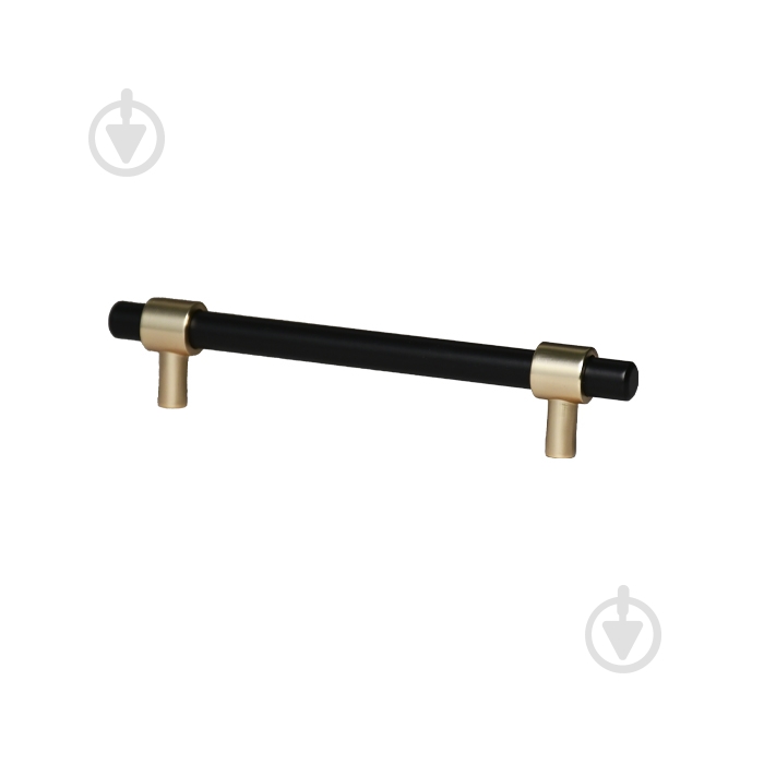 Меблева ручка рейлінгова Kerron S-3411-96 MBN-MGN 96 мм S-3411-96 MBN-MGN чорний/золото - фото 1