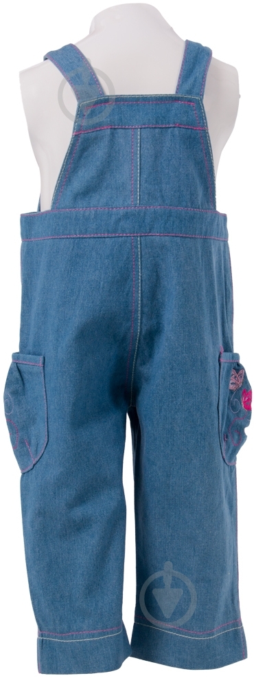 Полукомбинезон для девочки Соня р.86 синий 5693 - фото 3 Полукомбинезон для девочки Соня р.86 синий 5693 - фото 3