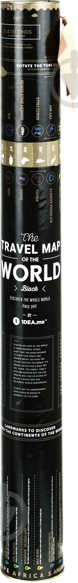 Скретч-карта Travel Map Black World 1DEA.me - фото 6