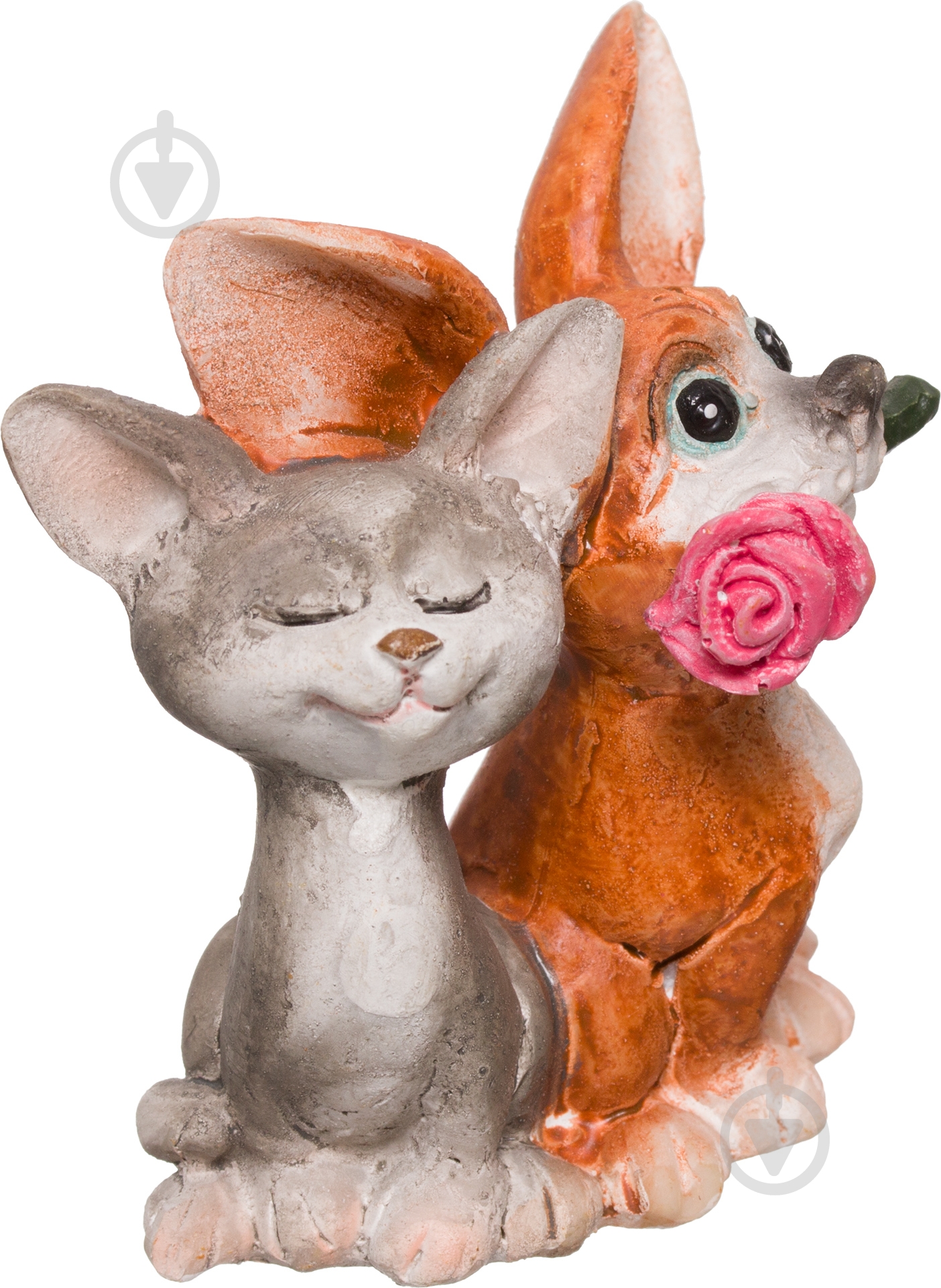 Фигурка Lefard влюбленные 450-568 6х6х2,5 см коричневый - фото 1