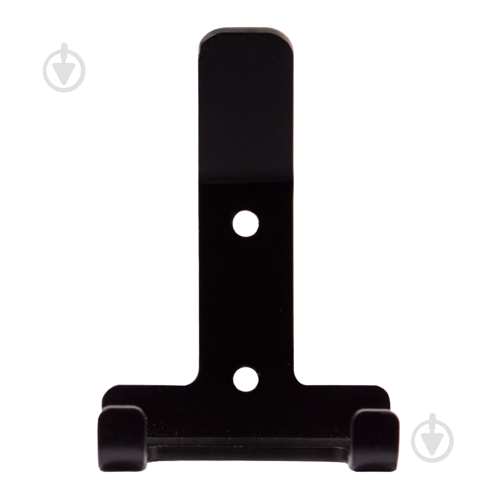 Крючок двойной Comit P6450312 черный матовый - фото 1 Крючок двойной Comit P6450312 черный матовый - фото 1