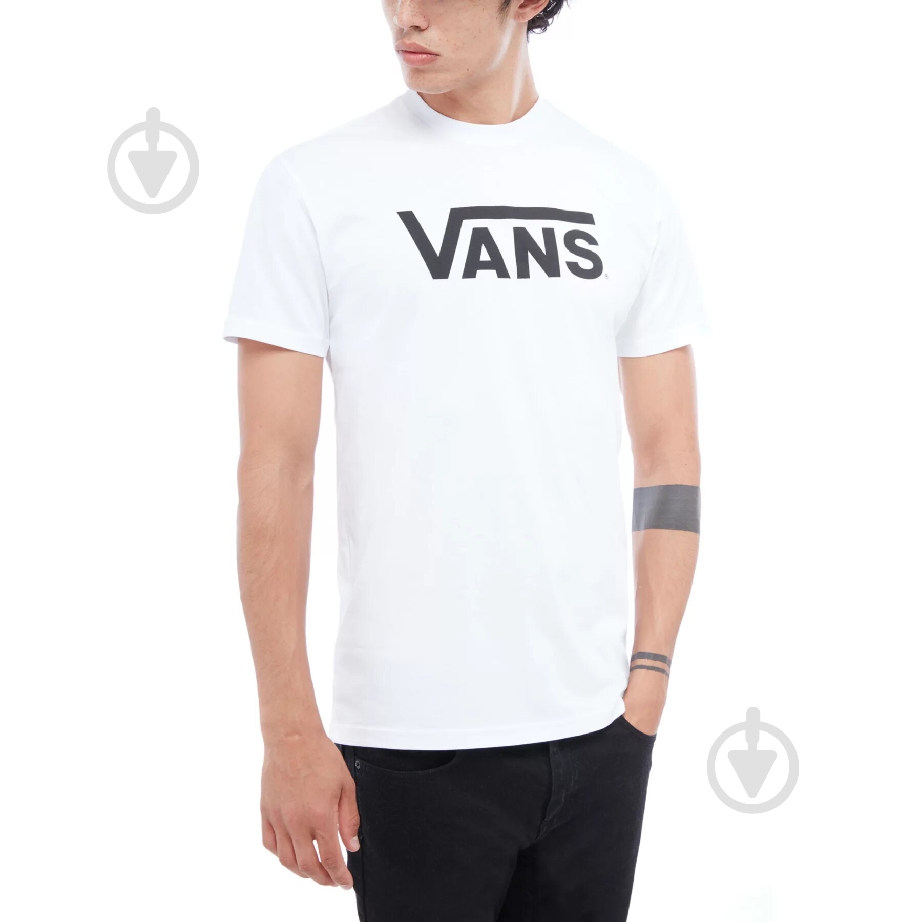 Футболка Vans VGGGYB2 р.M белый - фото 1