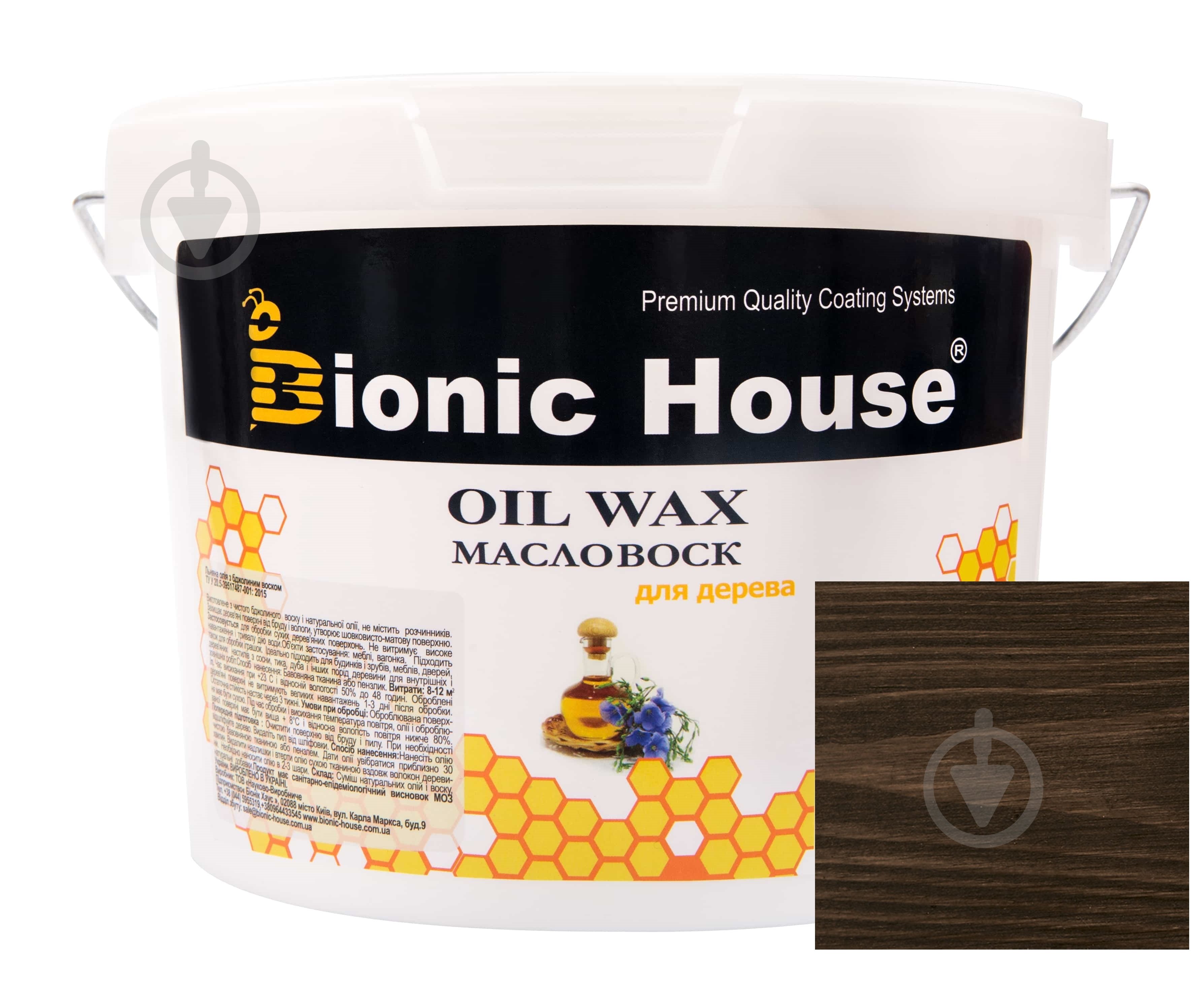Масло-віск Bionic House Oil Wax для деревини палісандр 3 л - фото 1