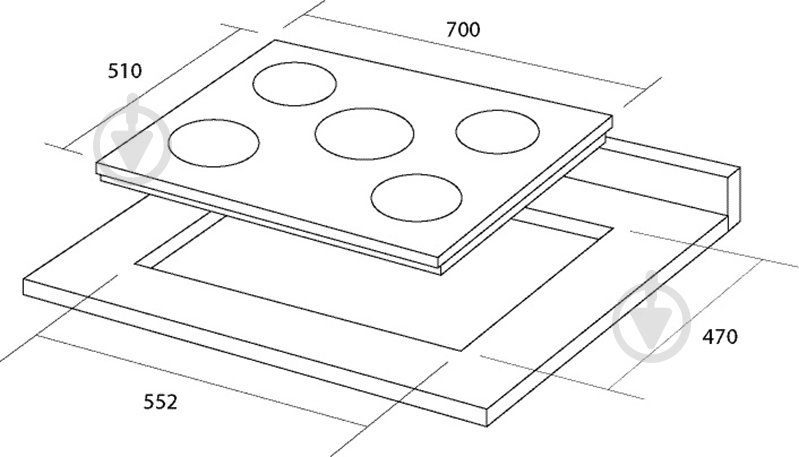 Варочная поверхность газовая Pyramida PFG 705 STX - фото 9 Варочная поверхность газовая Pyramida PFG 705 STX - фото 9