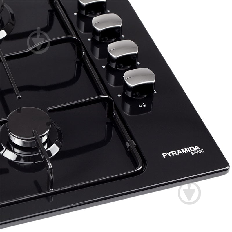 Варочная поверхность газовая Pyramida PSE 641 BLACK - фото 4