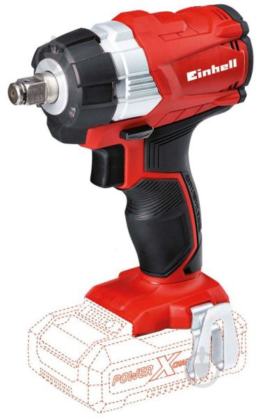 Гайковерт ударный аккумуляторный Einhell X-Change TE-CW 18 Li BL 4510040+4512097 - фото 2