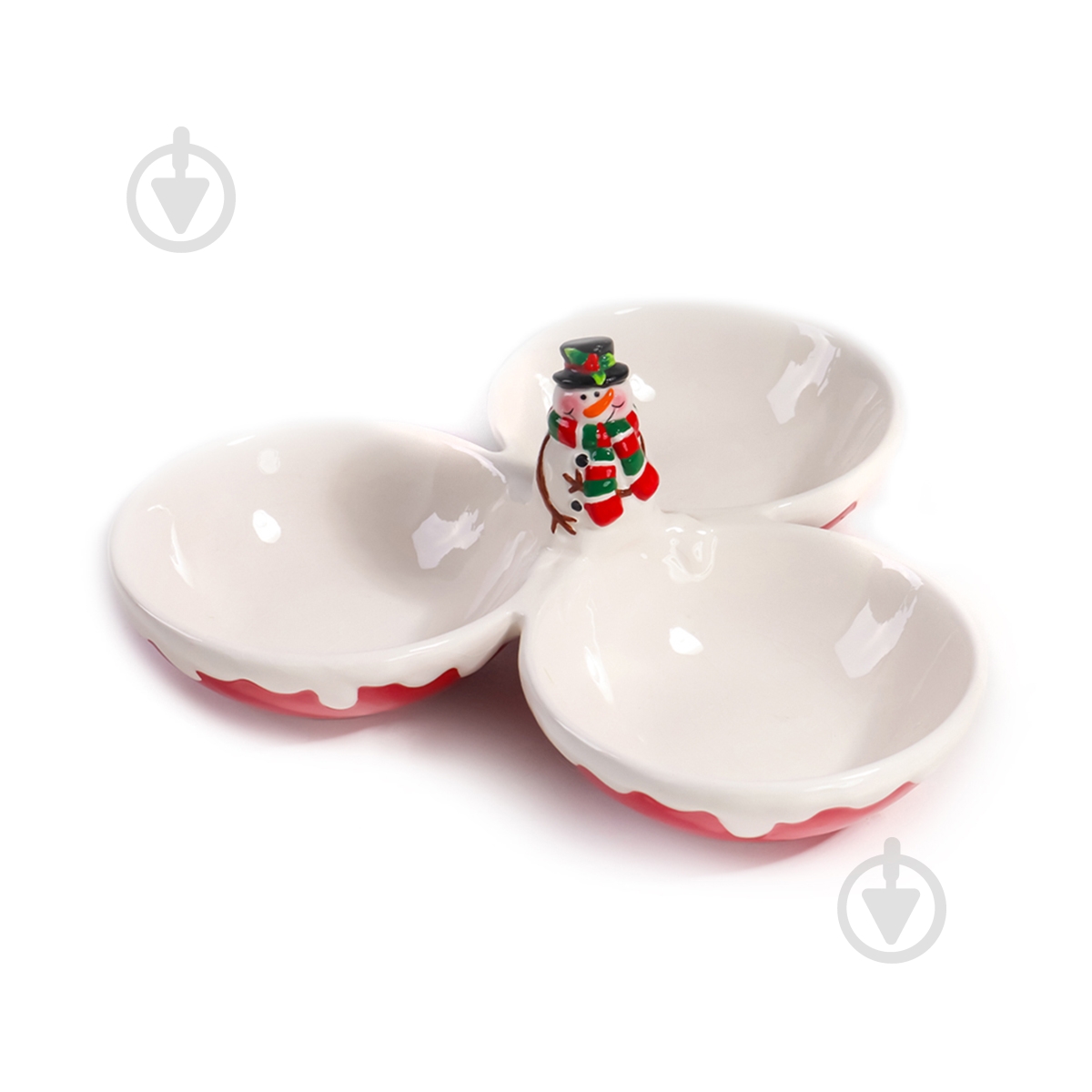 Менажница MVM Рождество 12х9х14,5 см KP-83 Red/White - фото 1