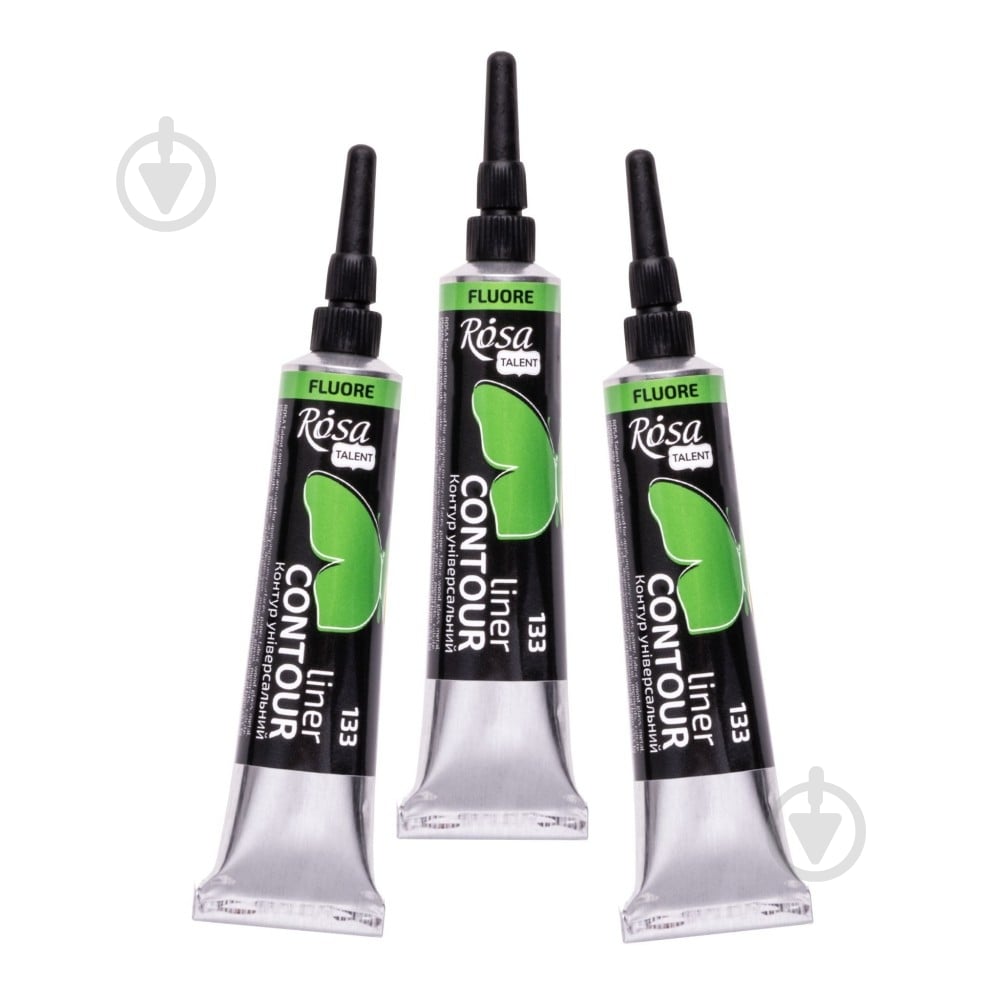 Контур универсальный зеленый флуоресцентный 20 мл Rosa Talent - фото 2 Контур универсальный зеленый флуоресцентный 20 мл Rosa Talent - фото 2