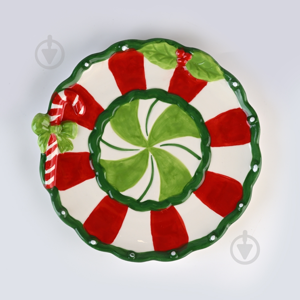 Тарелка сервировочная MVM Рождество 20,5 см KP-82 S Color - фото 2