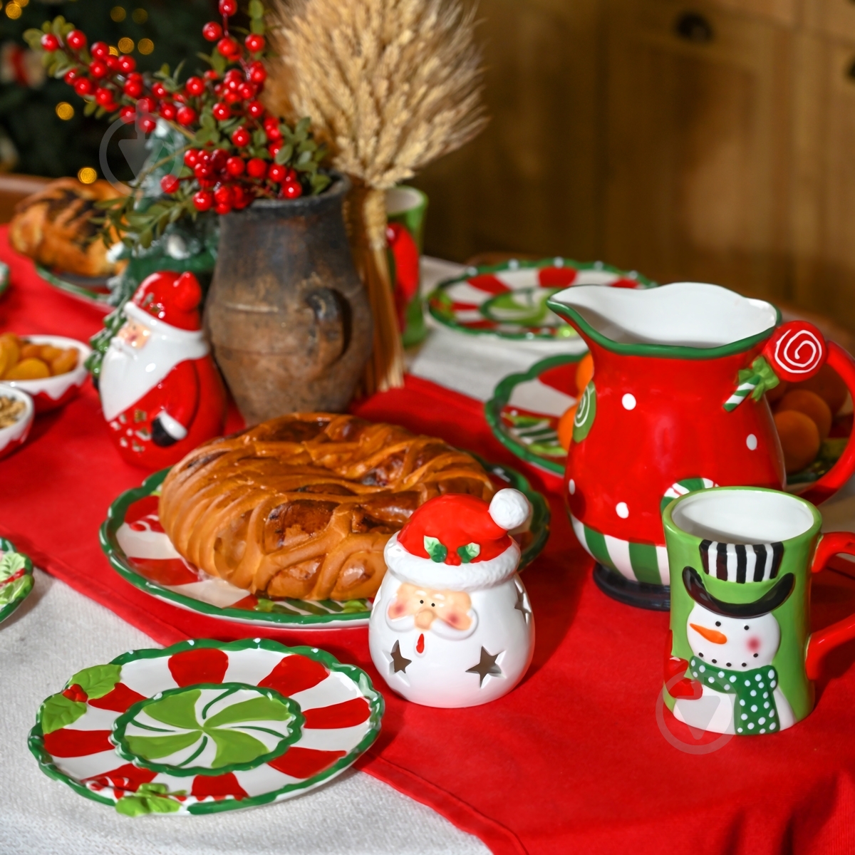 Тарелка сервировочная MVM Рождество 20,5 см KP-82 S Color - фото 7