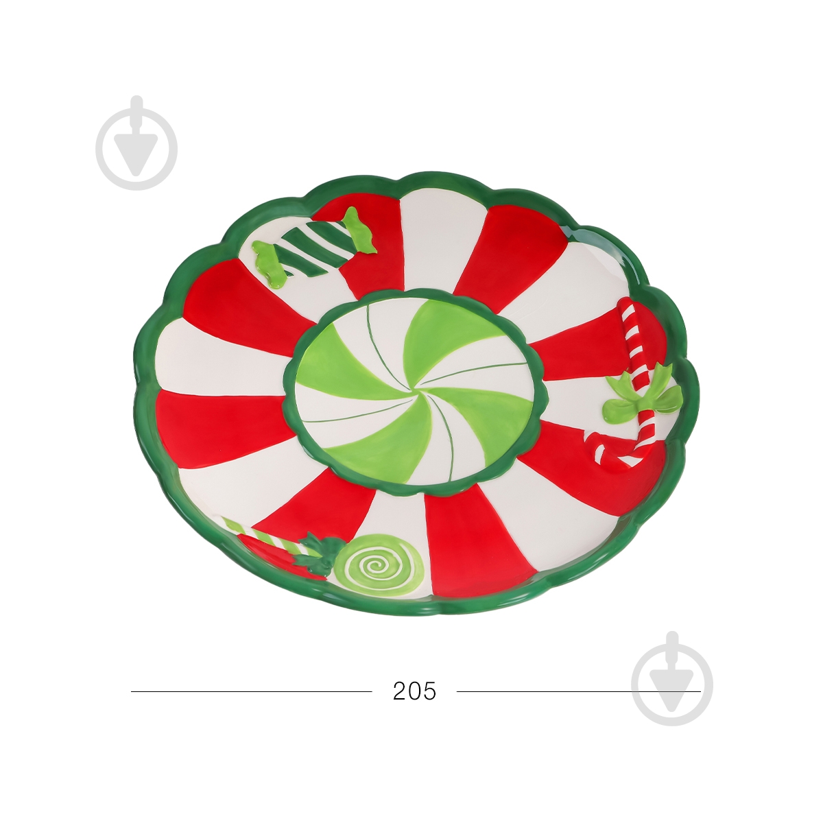 Тарелка сервировочная MVM Рождество 20,5 см KP-82 S Color - фото 18