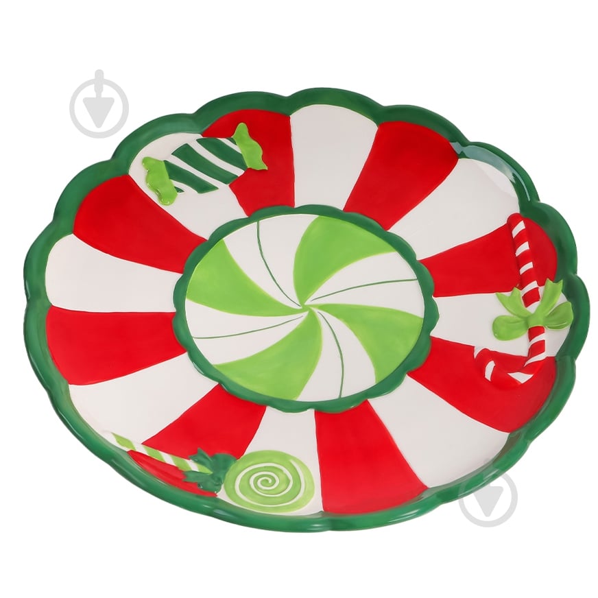 Тарелка сервировочная MVM Рождество 20,5 см KP-82 S Color - фото 1 Тарелка сервировочная MVM Рождество 20,5 см KP-82 S Color - фото 1