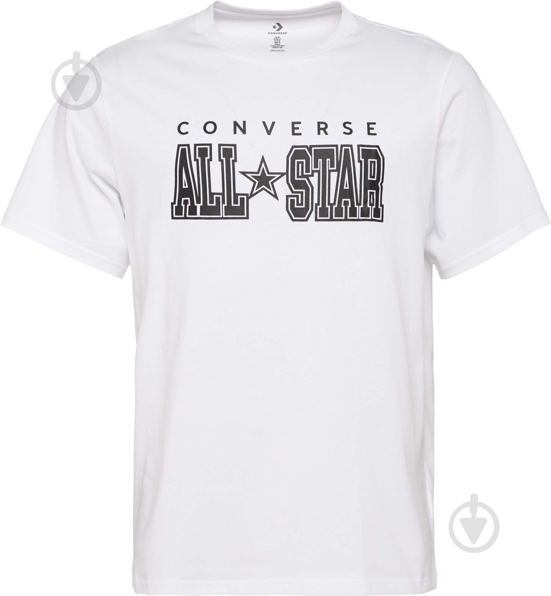 Футболка Converse CONVERSE ARCH ALL STAR TEE CVM5T163-WHT р.S белый - фото 1