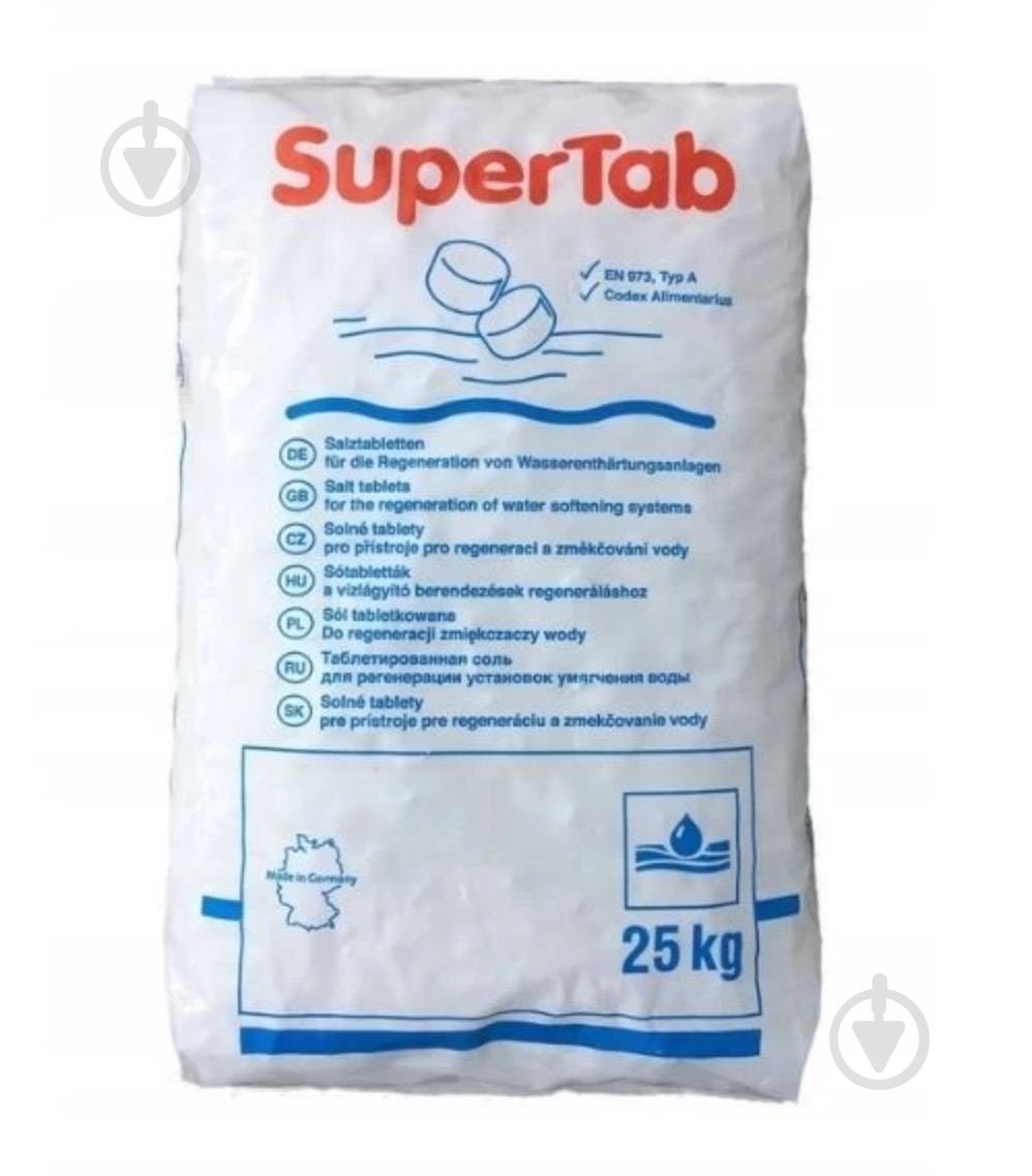 Соль таблетированная 25 кг - фото 1