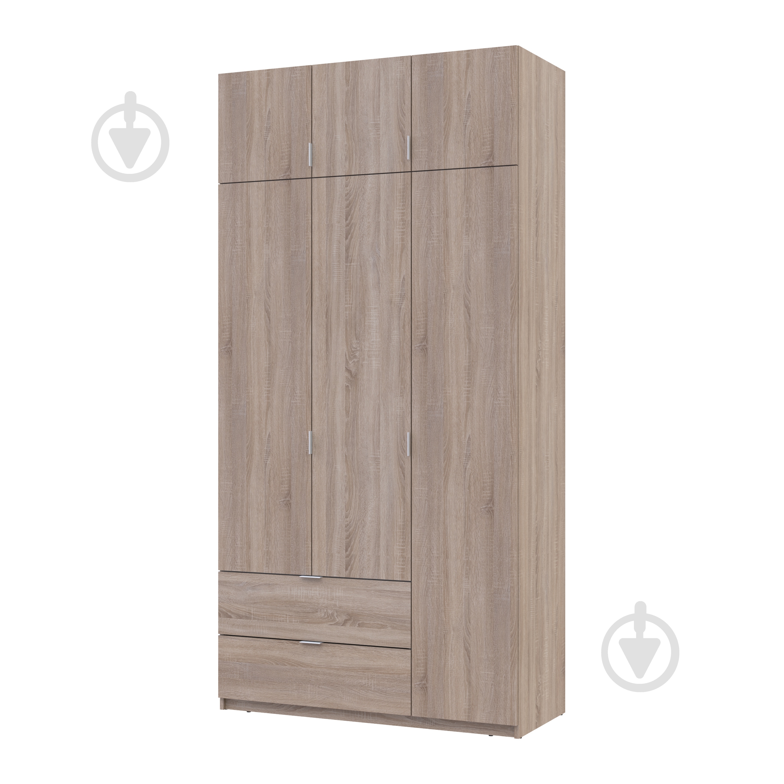 Шкаф для одежды Doros Лукас 3ДСП 2400х1200х500 мм дуб сонома - фото 1 Шкаф для одежды Doros Лукас 3ДСП 2400х1200х500 мм дуб сонома - фото 1
