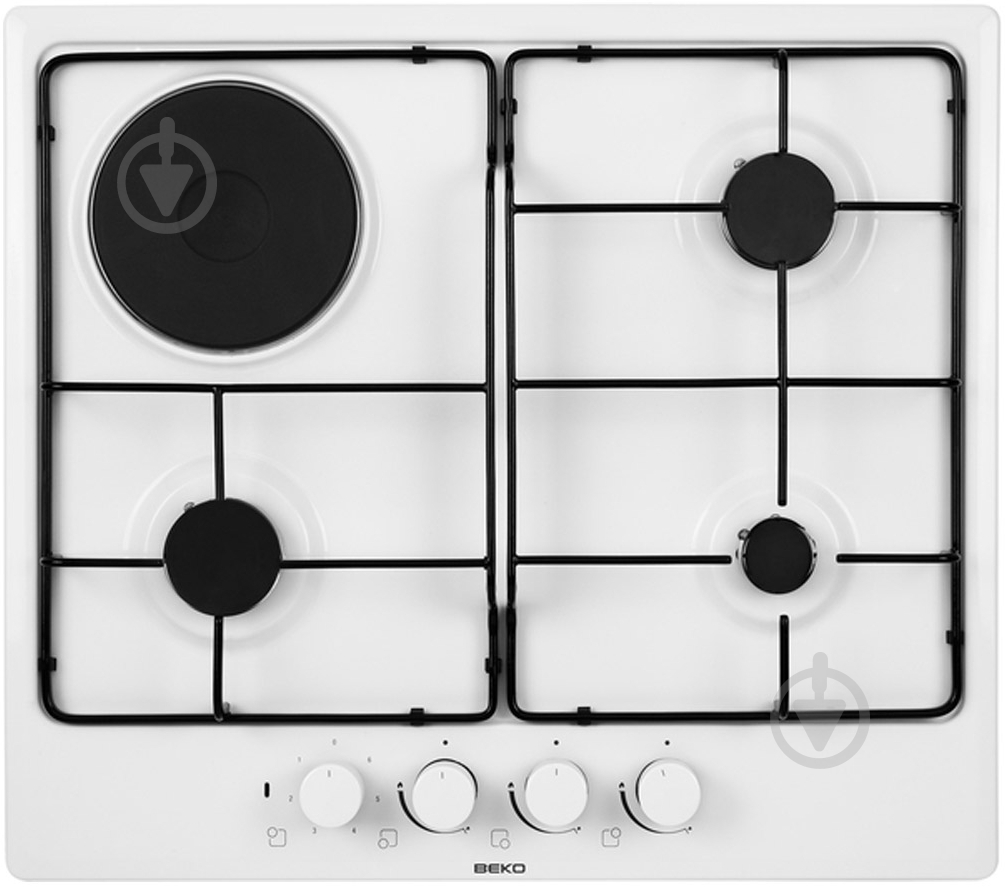 Варильна поверхня комбінована Beko HIMM 64223 W - фото 1