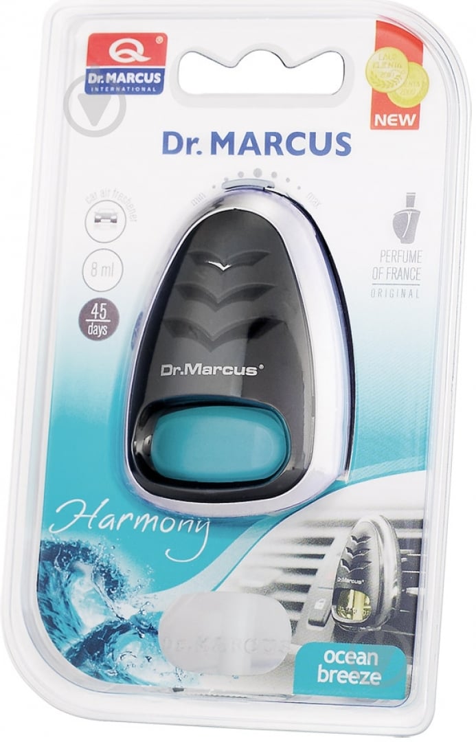 Ароматизатор на дефлектор DR. MARCUS Harmony бриз океана - фото 1 Ароматизатор на дефлектор DR. MARCUS Harmony бриз океана - фото 1