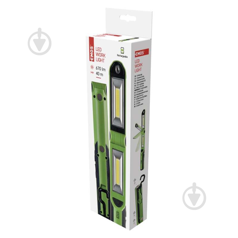 Фонарь аккумуляторный Emos 2200 mAh 670 Lm черный с зеленым P4535 - фото 12