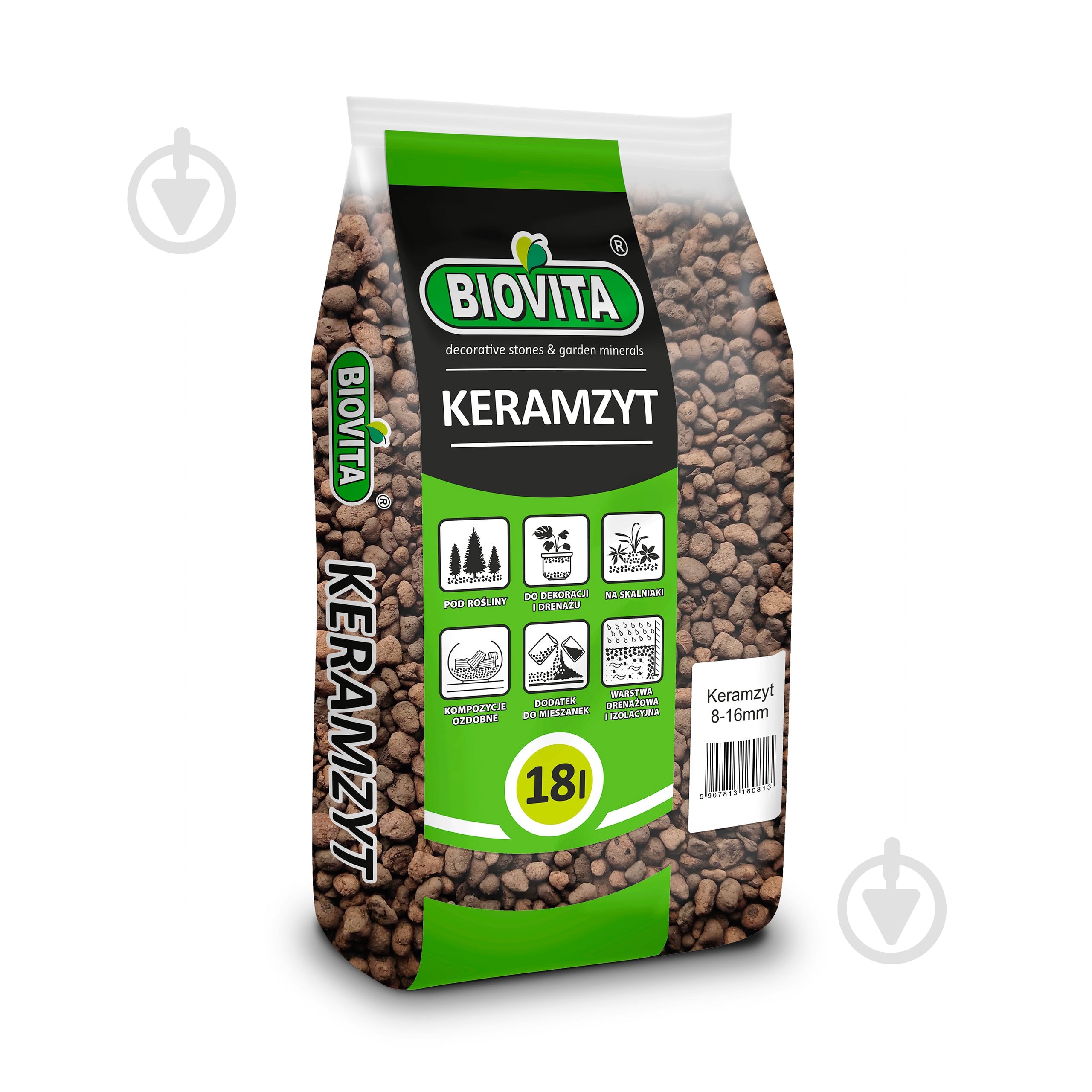 Керамзит 8-16 мм, 18л 60813 - фото 1