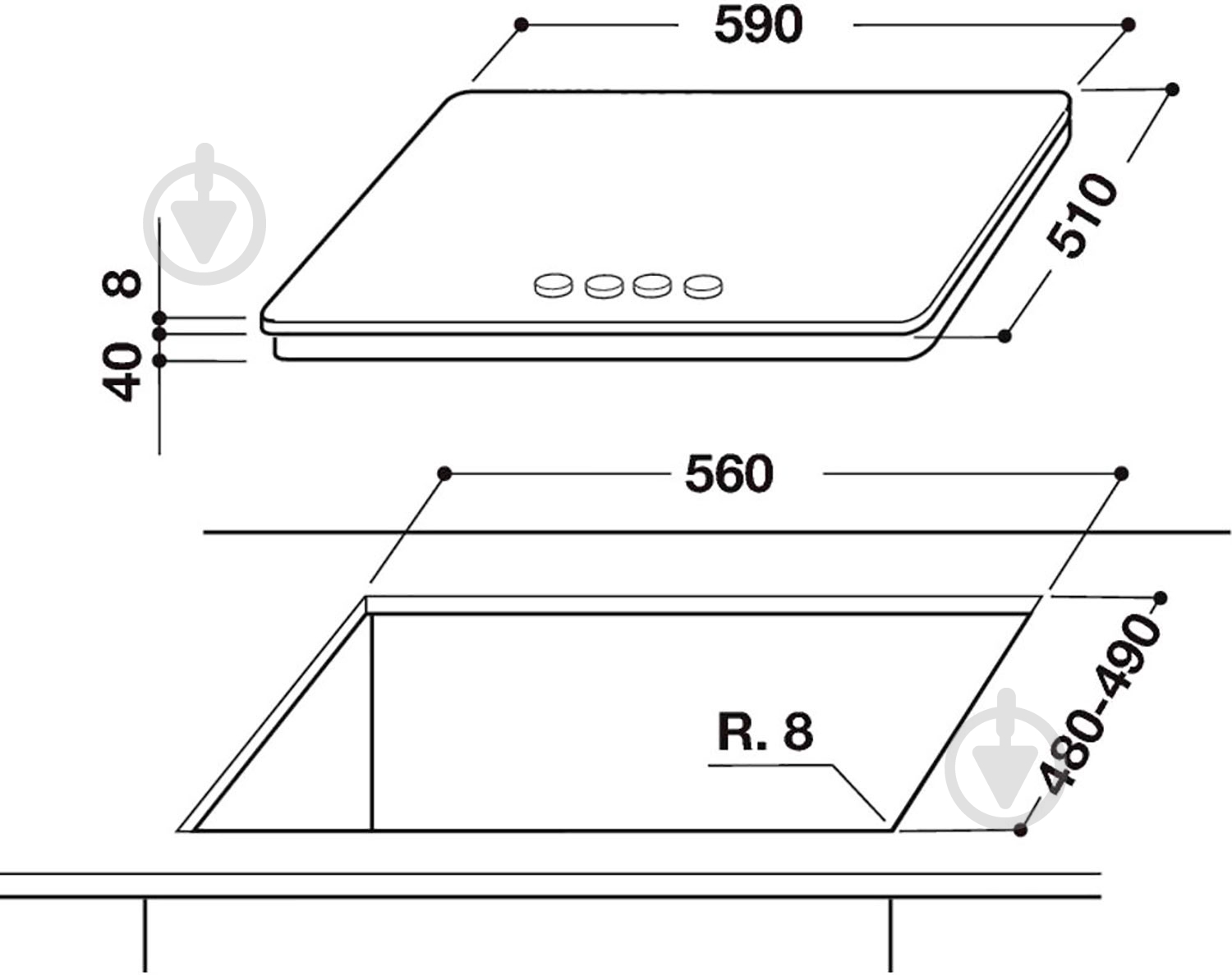 Варочная поверхность газовая Whirlpool GOS 6415/NB - фото 21 Варочная поверхность газовая Whirlpool GOS 6415/NB - фото 21