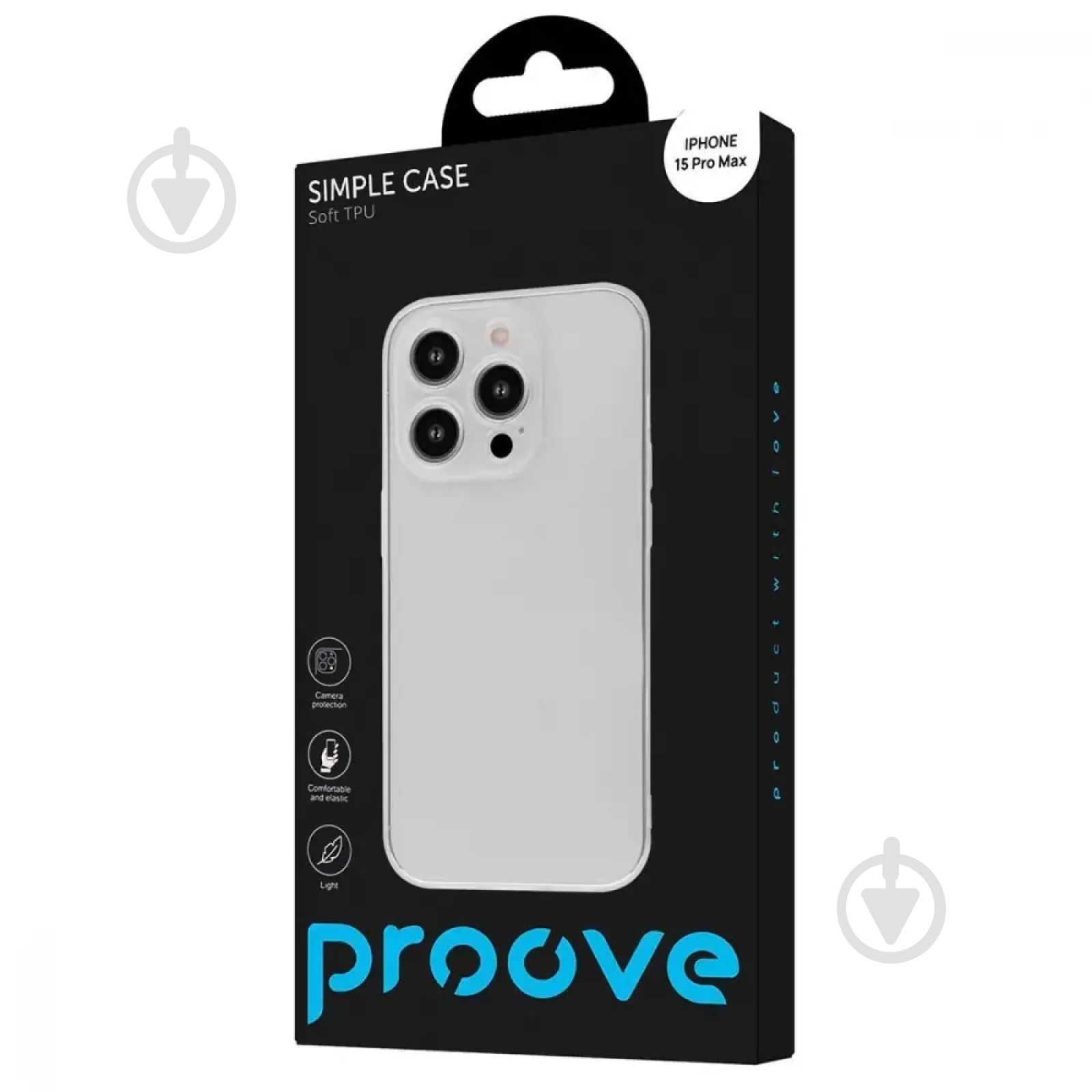 Чехол Proove Simple Case для Apple iPhone 15 Pro Max transparent (PCSCIP15PM01) - фото 2