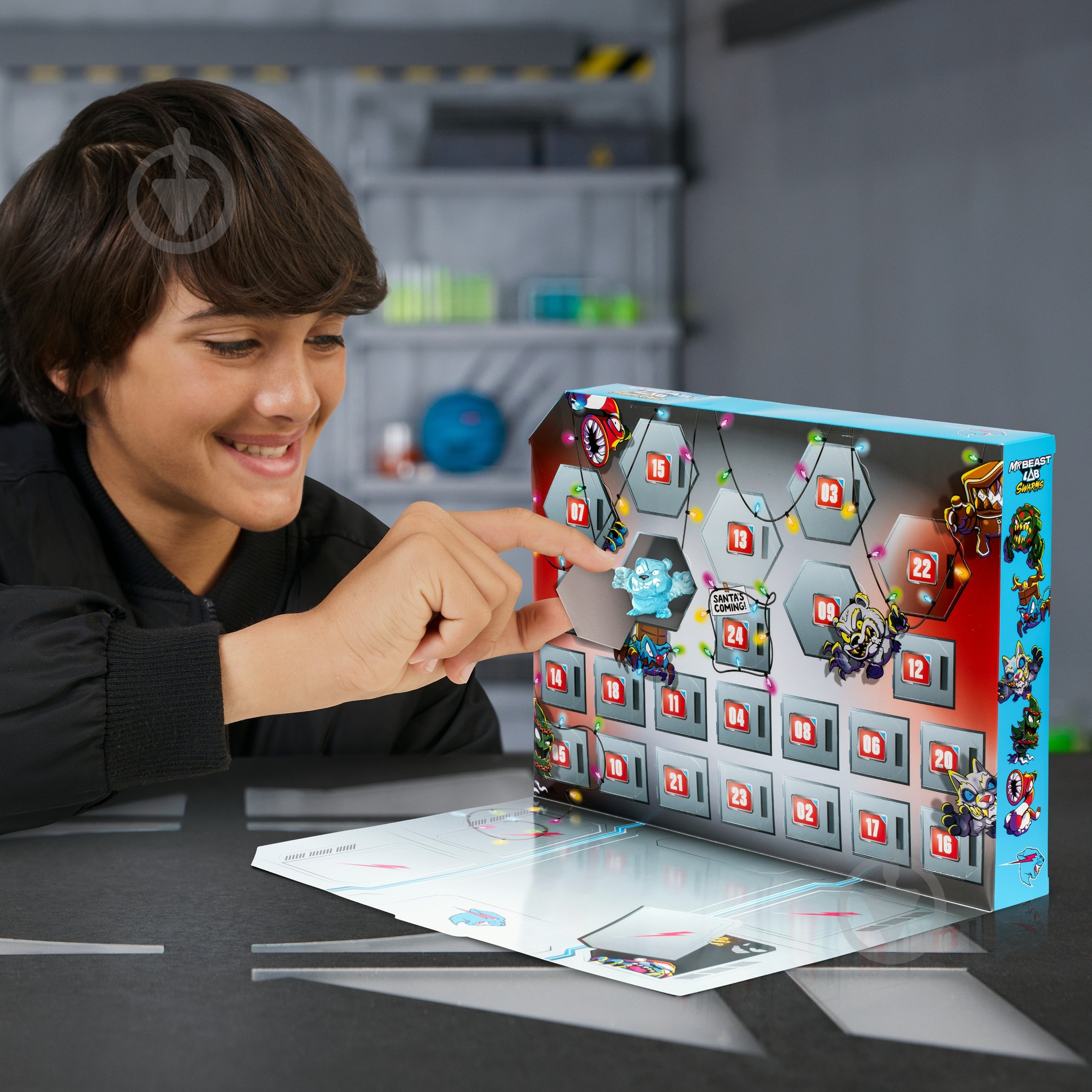 Ігровий набір MrBeast Lab Адвент-календар Гіперзлиття 124279 - фото 2 Ігровий набір MrBeast Lab Адвент-календар Гіперзлиття 124279 - фото 2