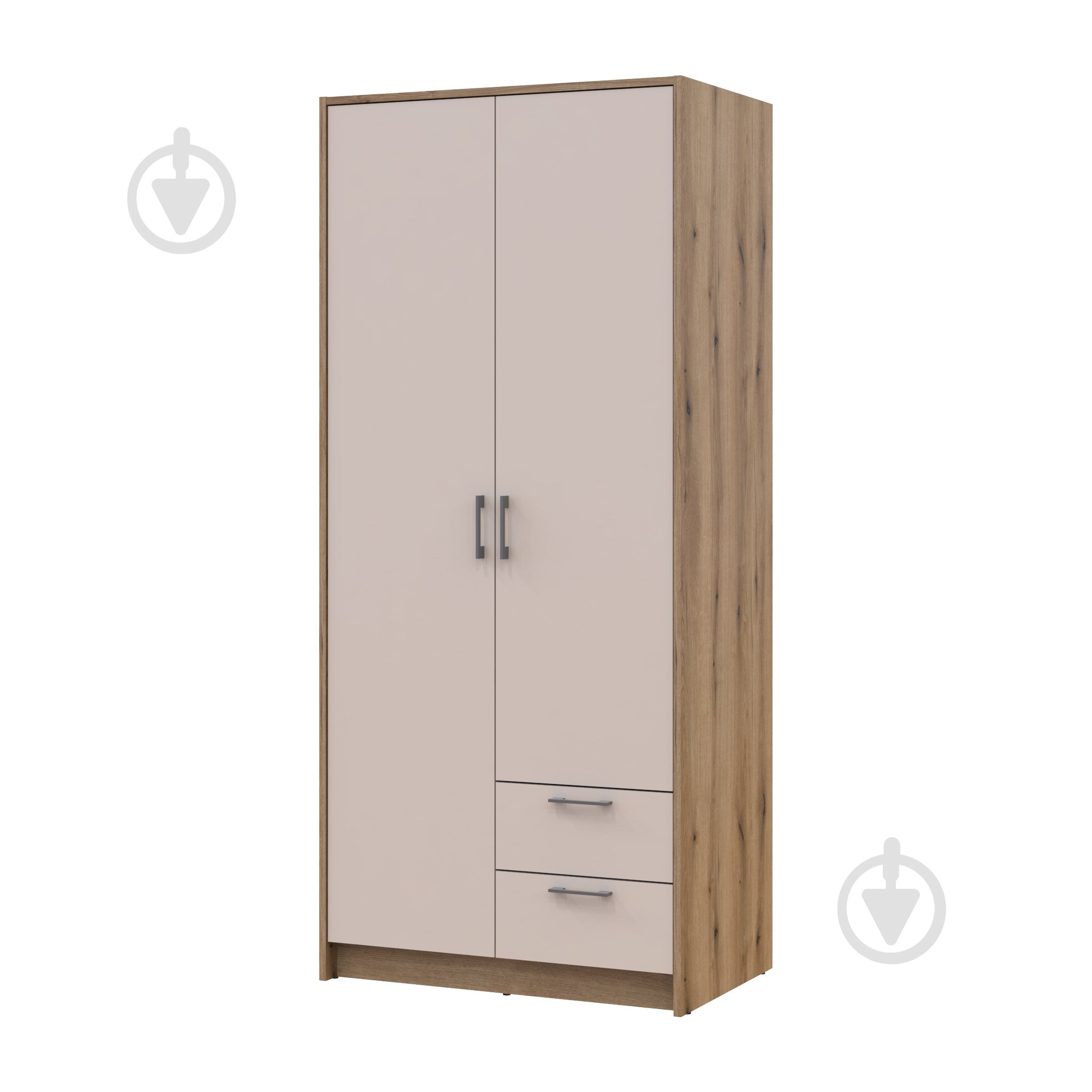 Шафа для одягу Doros Ронді 2ДСП 1950х820х520 мм дуб артізан кашемір - фото 1 Шафа для одягу Doros Ронді 2ДСП 1950х820х520 мм дуб артізан кашемір - фото 1