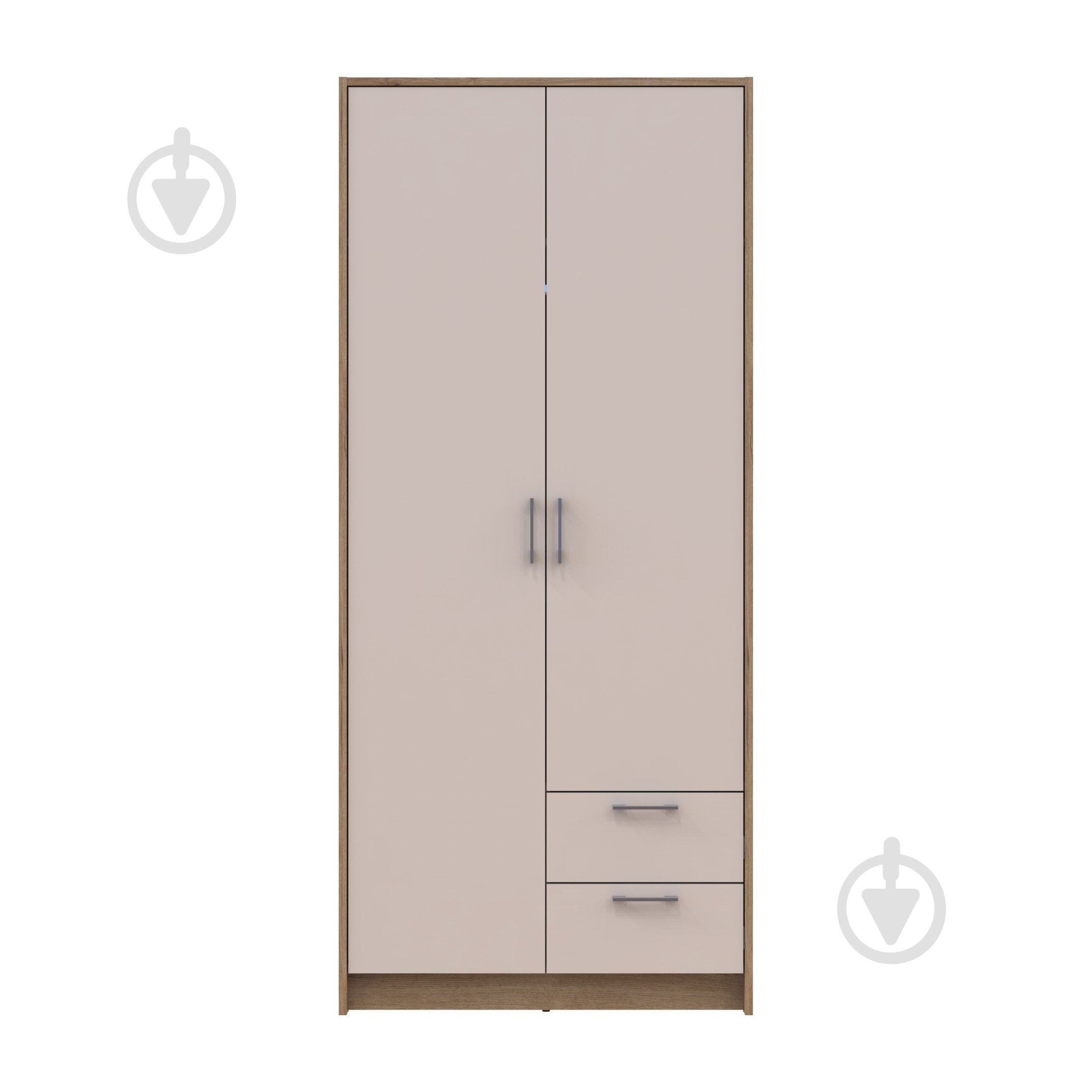 Шафа для одягу Doros Ронді 2ДСП 1950х820х520 мм дуб артізан кашемір - фото 4 Шафа для одягу Doros Ронді 2ДСП 1950х820х520 мм дуб артізан кашемір - фото 4