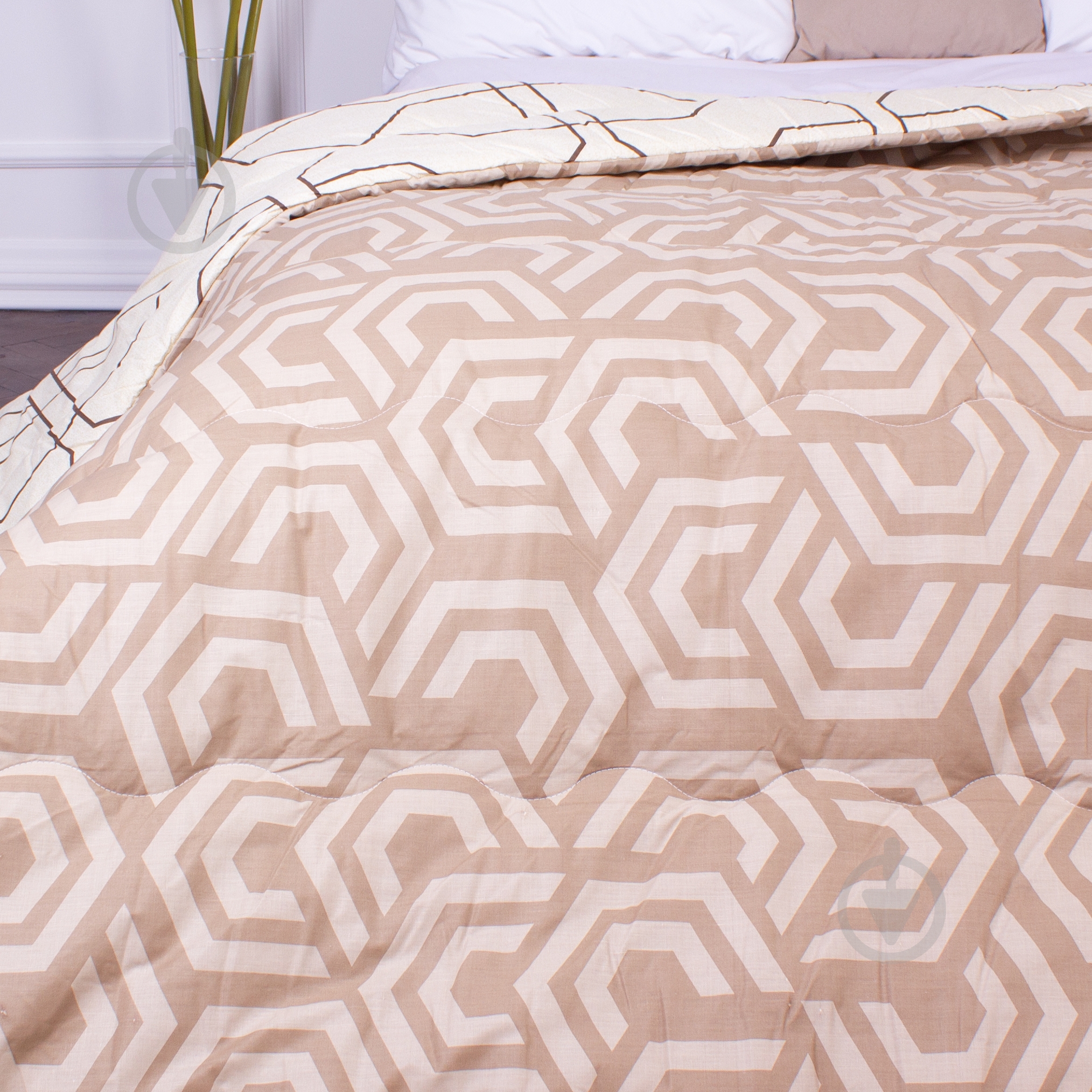 Одеяло антиаллергенное зима №4092 Сolor Fun Line Eco-Soft (чехол бязь 100%) Geometry 172x205 см MirSon с принтом - фото 4